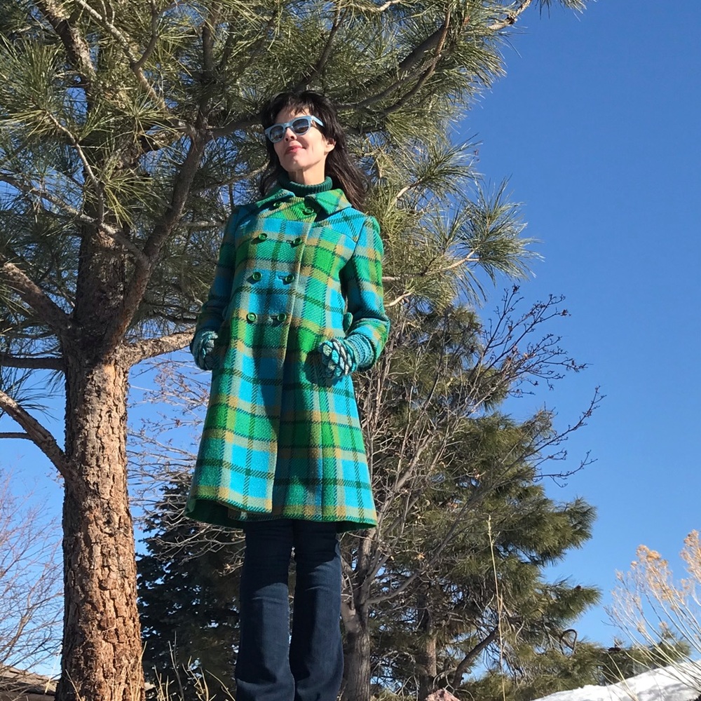 Rare, 60’s Mod Military Style Irish Wool Coat!